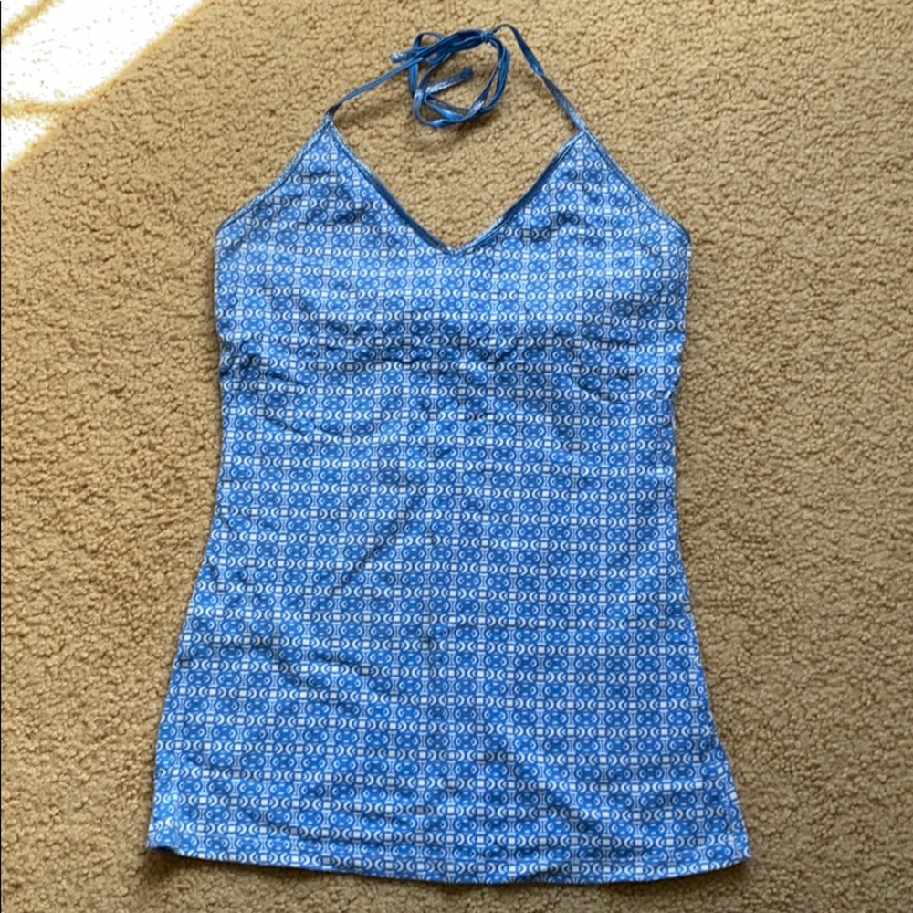 Express Blue Halter Top